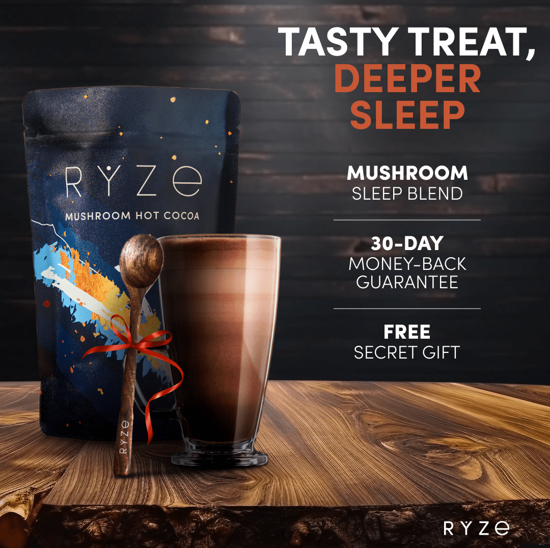 RYZE Hot Cocoa - with 6 Sleep Superfoods to Help F