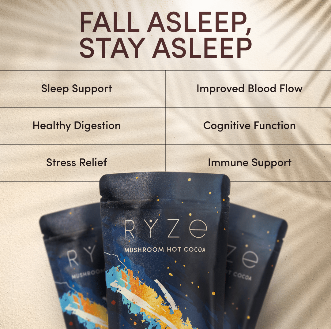 RYZE Hot Cocoa - with 6 Sleep Superfoods to Help F