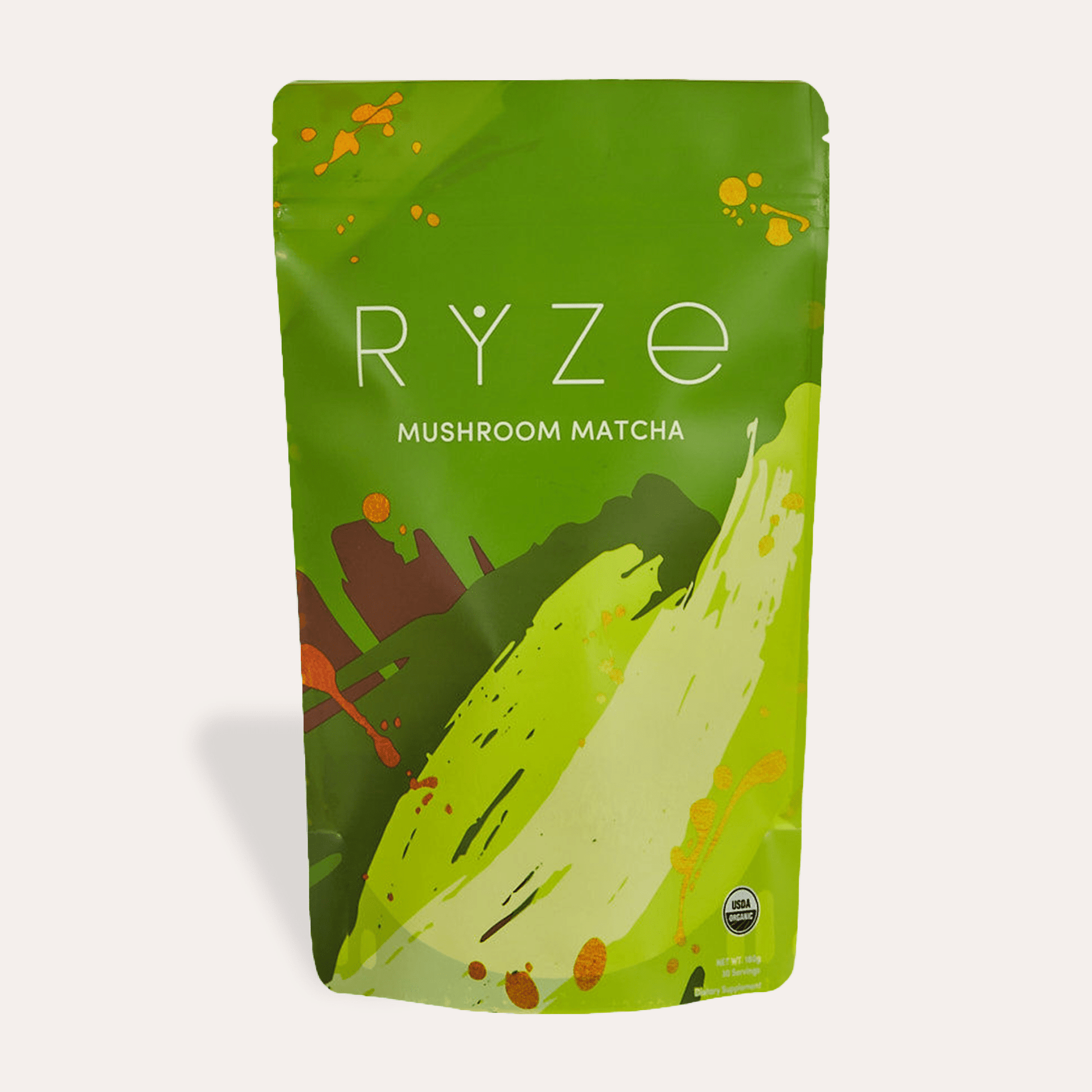 RYZE Mushroom Matcha - with 6 Organic Adaptogenic 